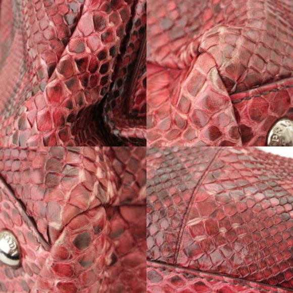 Prada Python Tote Bag AMARENA Red - Picture 7 of 10
